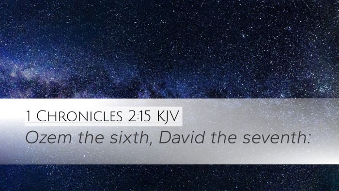 1 Chronicles 2:15 KJV Bible Verse Image