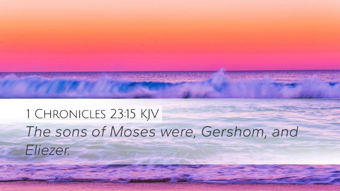 1 Chronicles 23:15 KJV Bible Verse Image