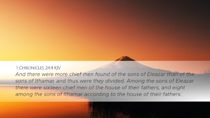 1 Chronicles 24:4 KJV Bible Verse Image