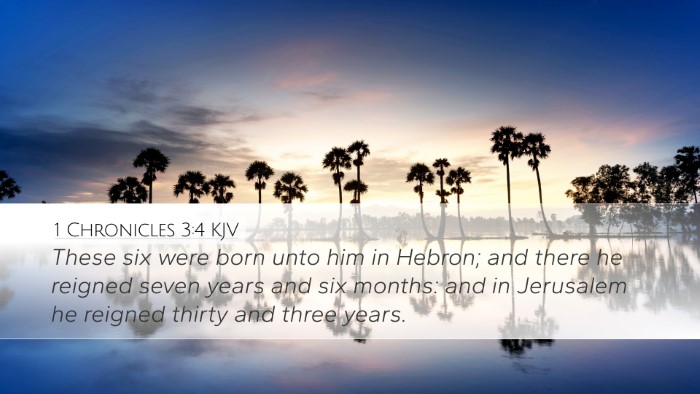 1 Chronicles 3:4 KJV Bible Verse Image