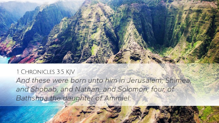 1 Chronicles 3:5 KJV Bible Verse Image