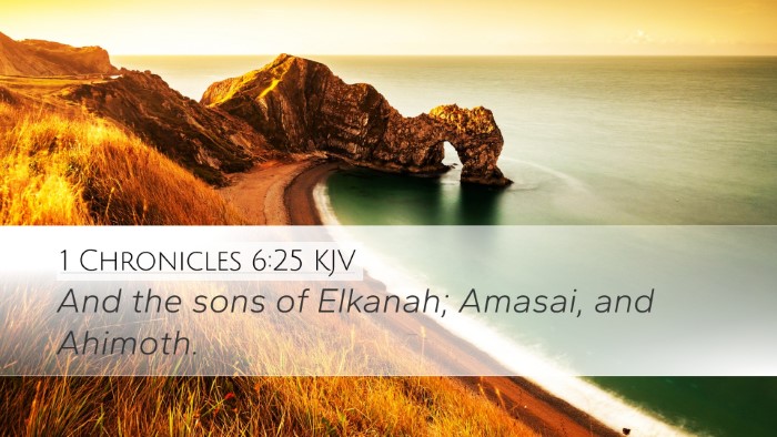 1 Chronicles 6:25 KJV Bible Verse Image