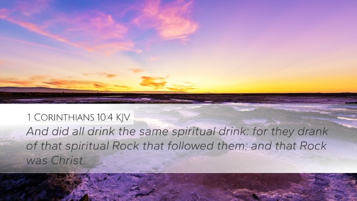 1 Corinthians 10:4 KJV Bible Verse Image