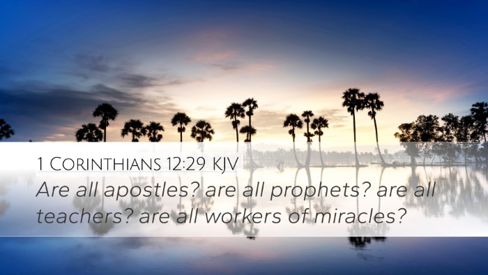 1 Corinthians 12:29 KJV Desktop Wallpaper - Are all apostles? are all prophets? are all - Desktop Bible Verse Wallpaper