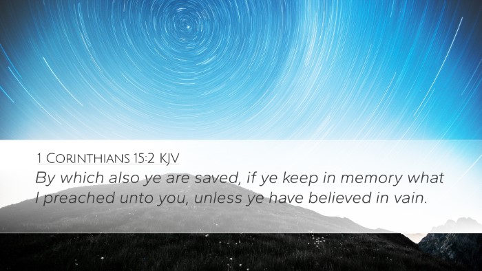 1 Corinthians 15:2 KJV Bible Verse Image