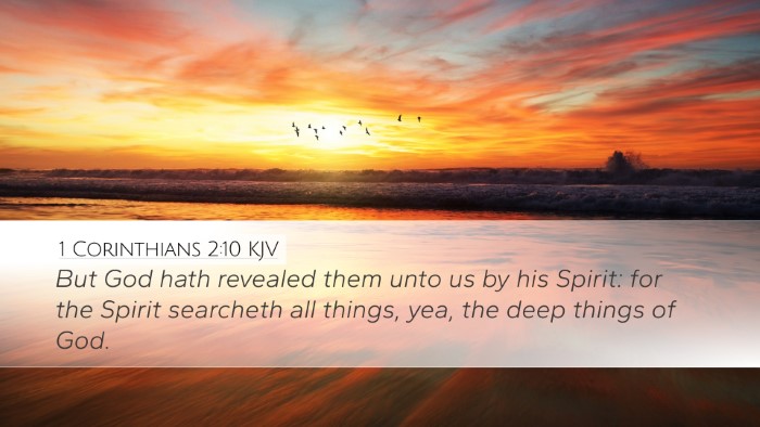 1 Corinthians 2:10 KJV Bible Verse Image
