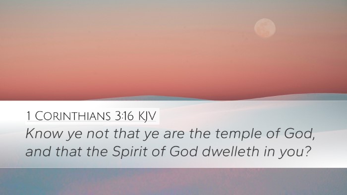 1 Corinthians 3:16 KJV Bible Verse Image