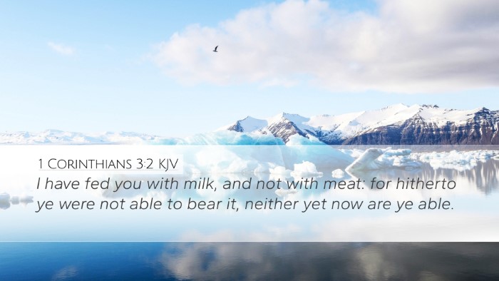 1 Corinthians 3:2 KJV Bible Verse Image