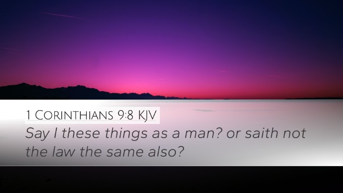 1 Corinthians 9:8 KJV Bible Verse Image