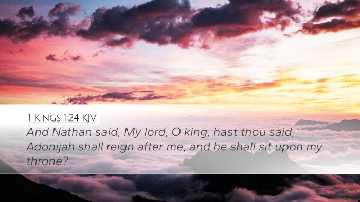 1 Kings 1:24 KJV Bible Verse Image