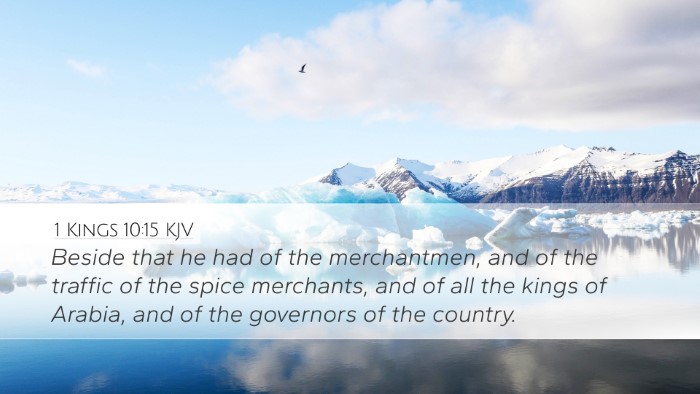 1 Kings 10:15 KJV Bible Verse Image