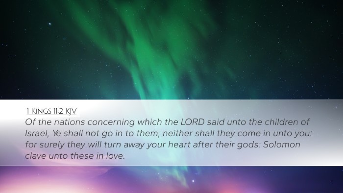 1 Kings 11:2 KJV Bible Verse Image
