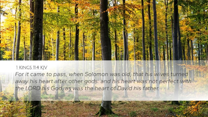 1 Kings 11:4 KJV Bible Verse Image