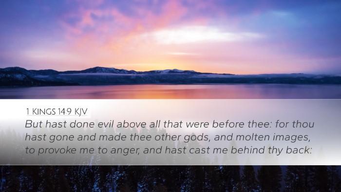 1 Kings 14:9 KJV Bible Verse Image