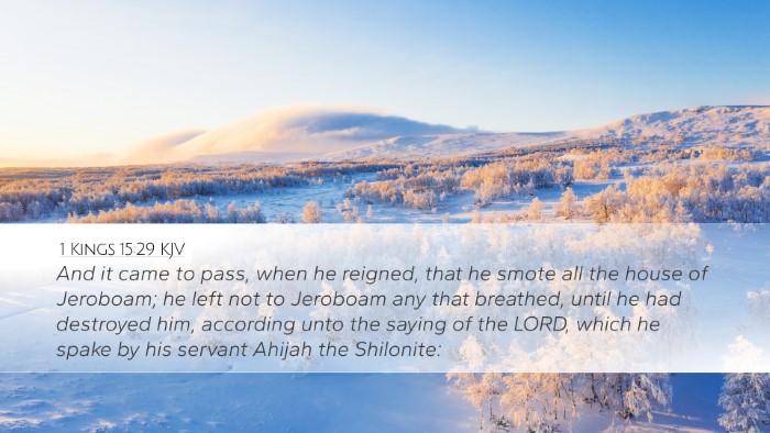 1 Kings 15:29 KJV Bible Verse Image