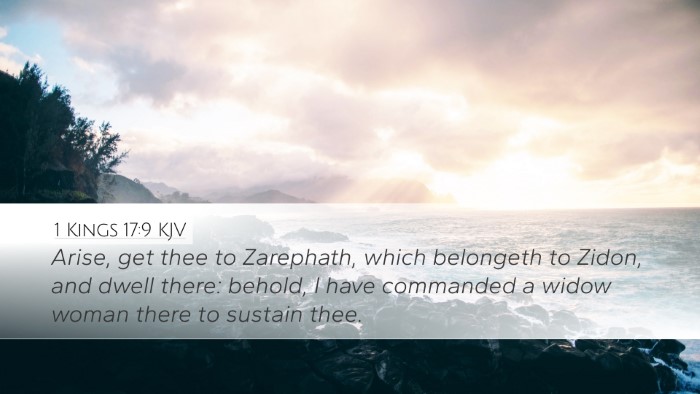 1 Kings 17:9 KJV Bible Verse Image