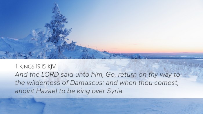 1 Kings 19:15 KJV Bible Verse Image