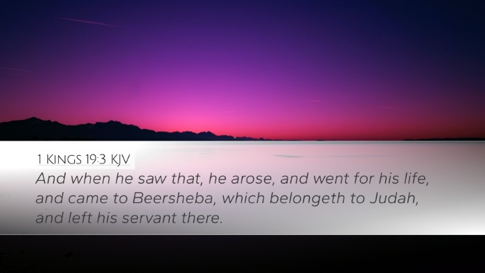 1 Kings 19:3 KJV Bible Verse Image