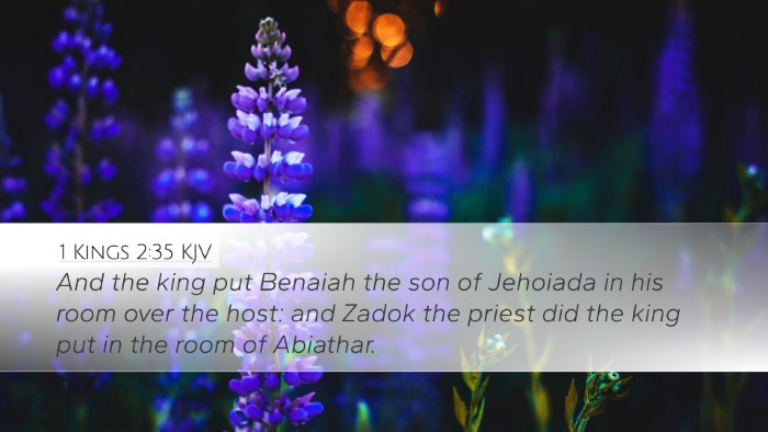 1 Kings 2:35 KJV Bible Verse Image