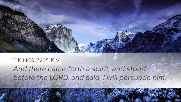 1 Kings 22:21 KJV Bible Verse Image