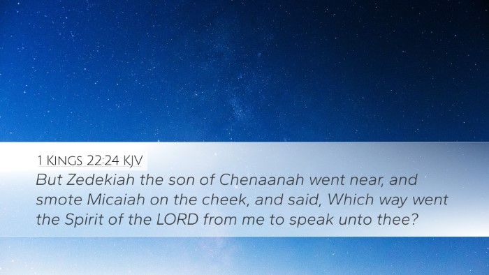 1 Kings 22:24 KJV Bible Verse Image