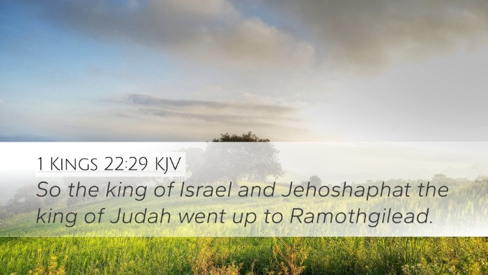 1 Kings 22:29 KJV Desktop Wallpaper - So the king of Israel and Jehoshaphat the king of - Desktop Bible Verse Wallpaper