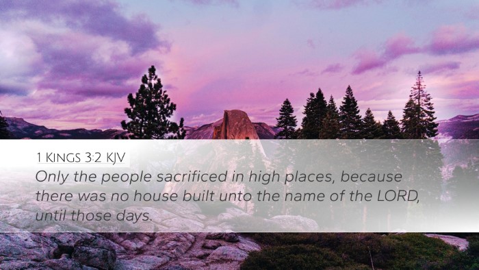 1 Kings 3:2 KJV Bible Verse Image
