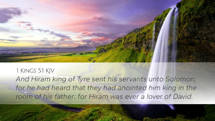 1 Kings 5:1 KJV Bible Verse Image