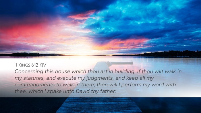 1 Kings 6:12 KJV Bible Verse Image
