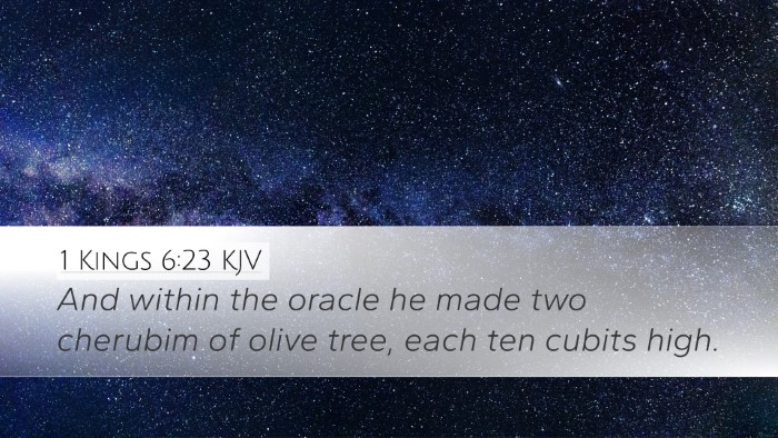 1 Kings 6:23 KJV Bible Verse Image