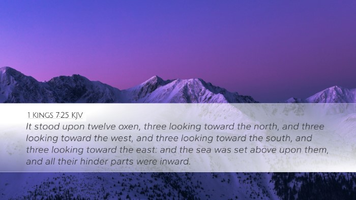1 Kings 7:25 KJV Bible Verse Image