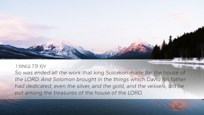 1 Kings 7:51 KJV Bible Verse Image