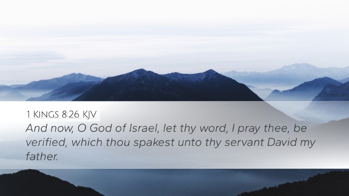 1 Kings 8:26 KJV Bible Verse Image