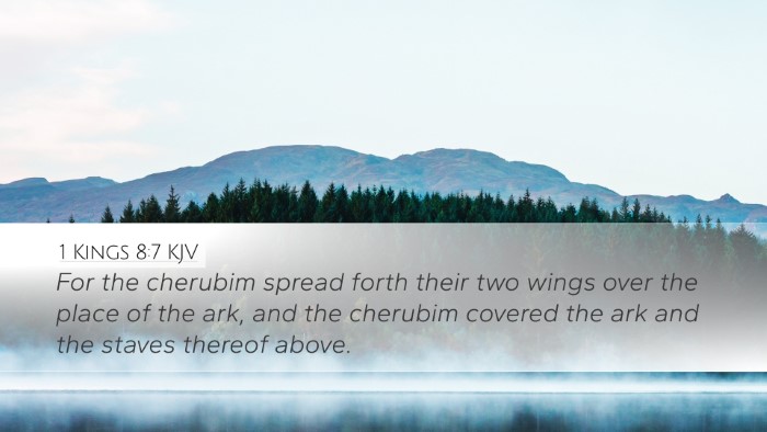 1 Kings 8:7 KJV Bible Verse Image