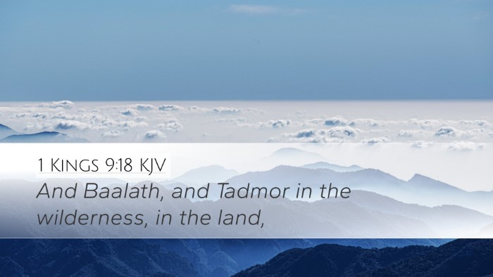 1 Kings 9:18 KJV Bible Verse Image