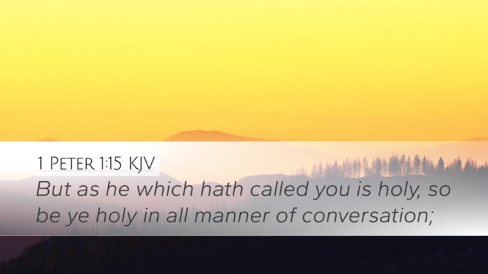 1 Peter 1:15 KJV Bible Verse Image