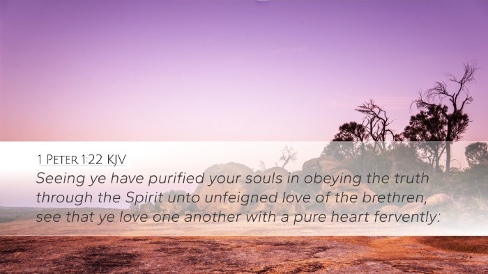 1 Peter 1:22 KJV Bible Verse Image