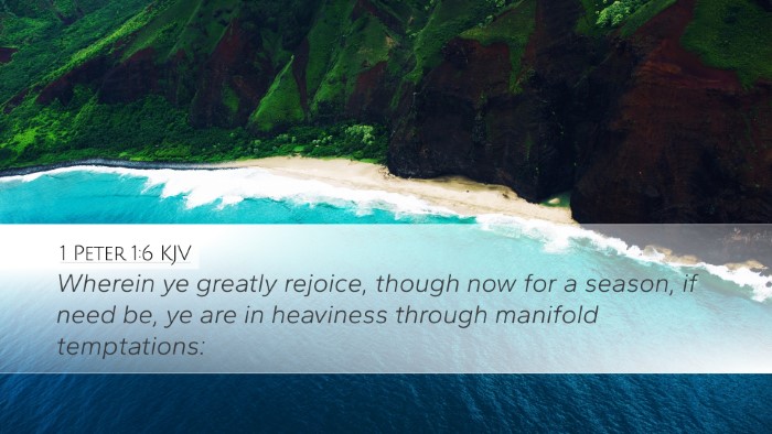 1 Peter 1:6 KJV Bible Verse Image
