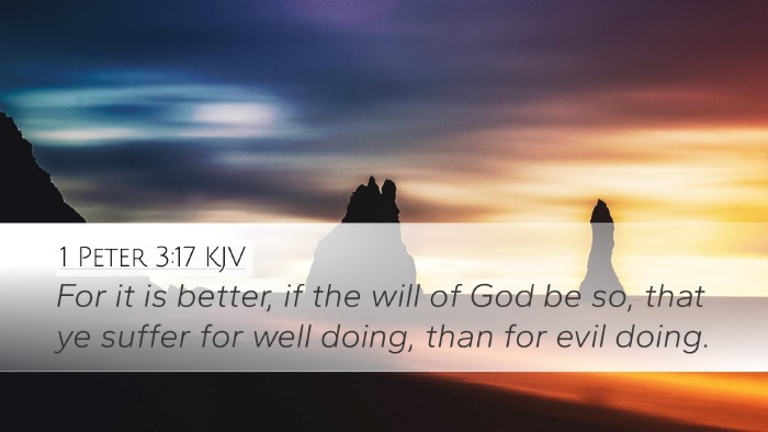 1 Peter 3:17 KJV Bible Verse Image