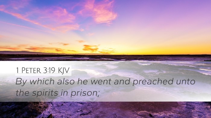 1 Peter 3:19 KJV Bible Verse Image