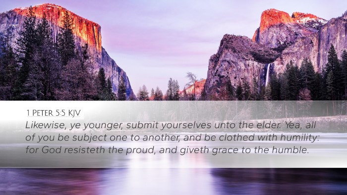 1 Peter 5:5 KJV Bible Verse Image