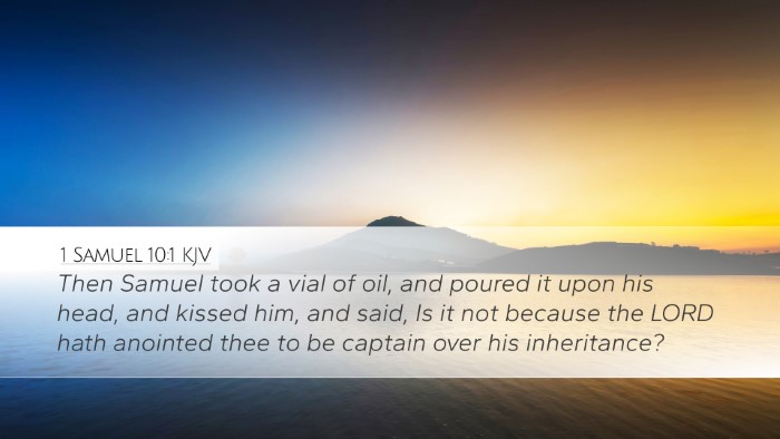 1 Samuel 10:1 KJV Bible Verse Image