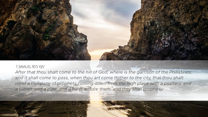 1 Samuel 10:5 KJV Bible Verse Image
