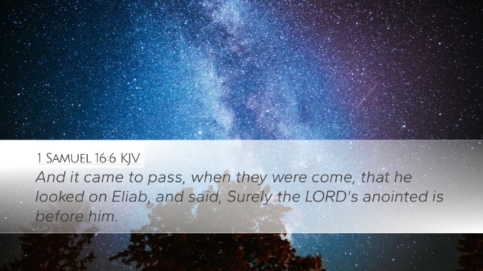 1 Samuel 16:6 KJV Bible Verse Image