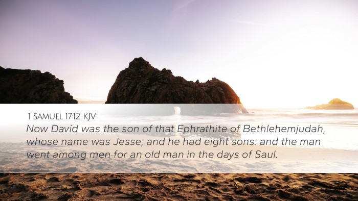 1 Samuel 17:12 KJV Bible Verse Image