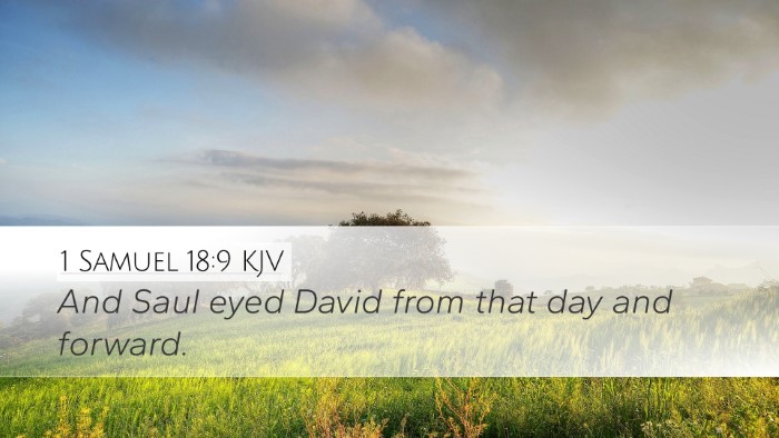 1 Samuel 18:9 KJV Desktop Wallpaper - And Saul eyed David from that day and - Desktop Bible Verse Wallpaper