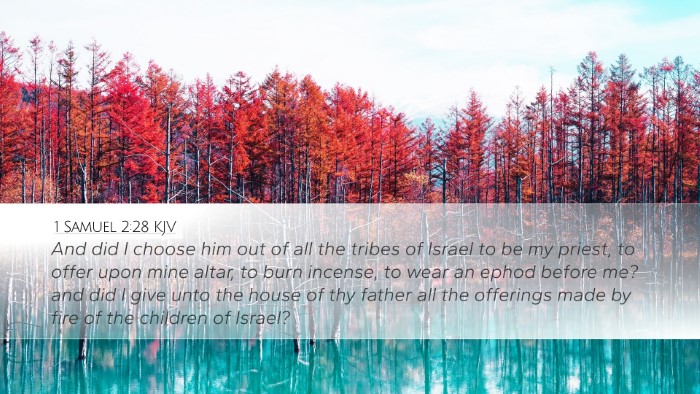 1 Samuel 2:28 KJV Bible Verse Image