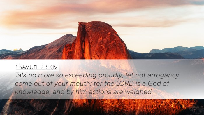 1 Samuel 2:3 KJV Bible Verse Image