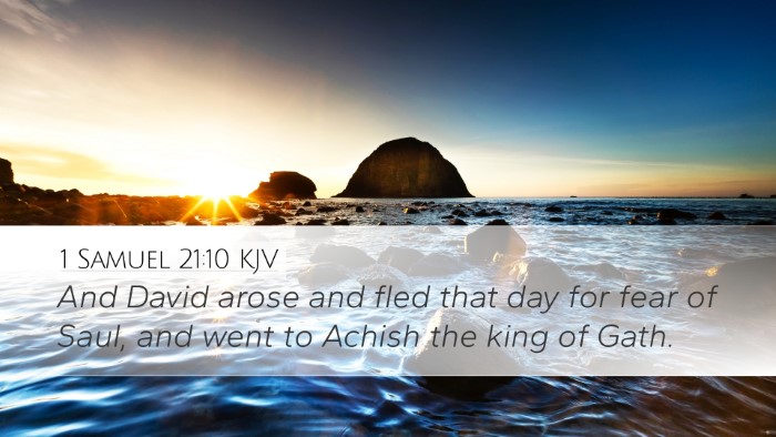 1 Samuel 21:10 KJV Bible Verse Image