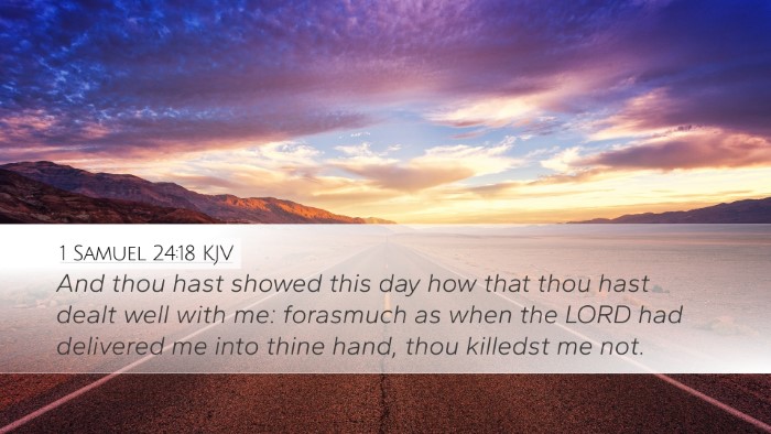 1 Samuel 24:18 KJV Bible Verse Image